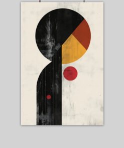 Vintage Geometric Art Poster